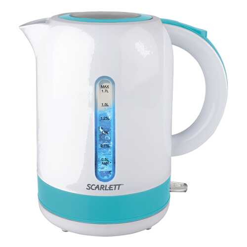 Чайник электрический Scarlett SC-EK18P42 White/Blue в ТехноПоинт