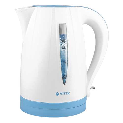 Чайник электрический Vitek VT-7031 White/Blue в ТехноПоинт