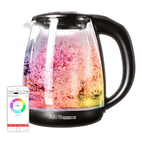 Умный чайник-светильник Redmond SkyKettle G210S Black в ТехноПоинт