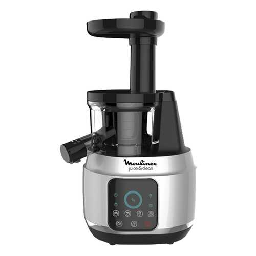 Соковыжималка шнековая Moulinex ZU420E10 black/silver в ТехноПоинт