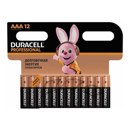 Батарейка Duracell P AАА LR03 12 шт в ТехноПоинт