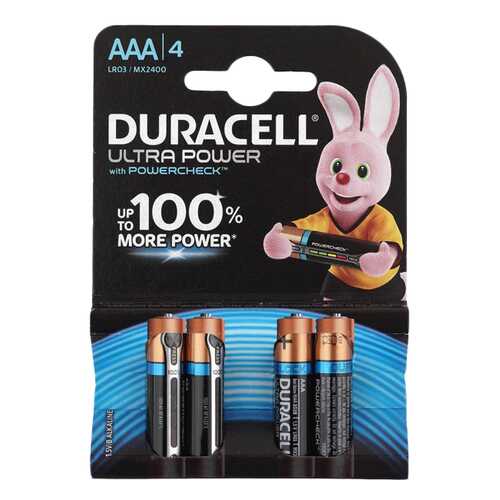 Батарейка Duracell Ultra Power LR03-4S 4 шт в ТехноПоинт