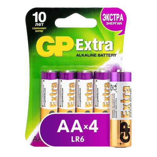 Батарейка GP Extra AA (15AXNEW-2CR4) 4 шт в ТехноПоинт