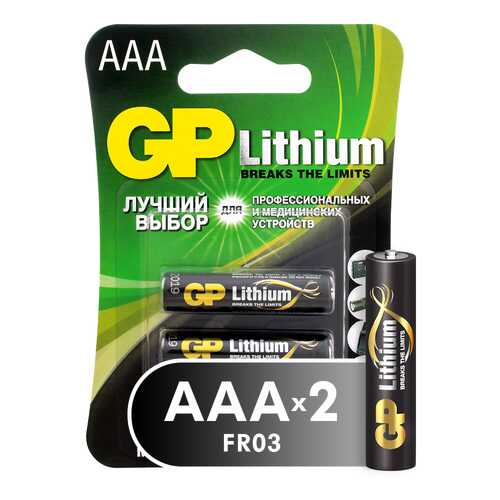 Батарейка GP Lithium AAA 2 штуки (24LF-2CR2) в ТехноПоинт