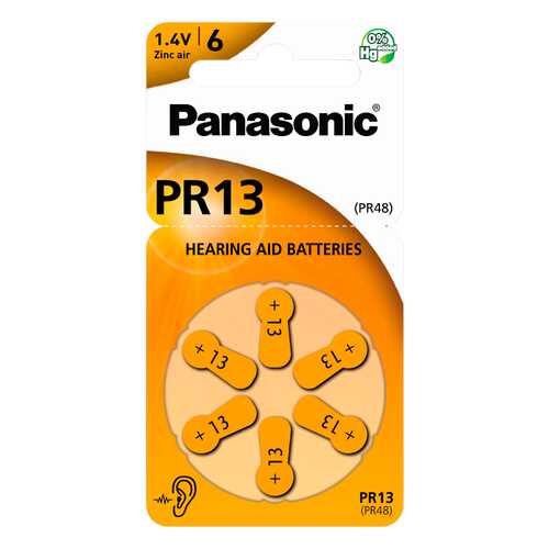 Батарейка Panasonic PR-13/6LB 6 шт в ТехноПоинт