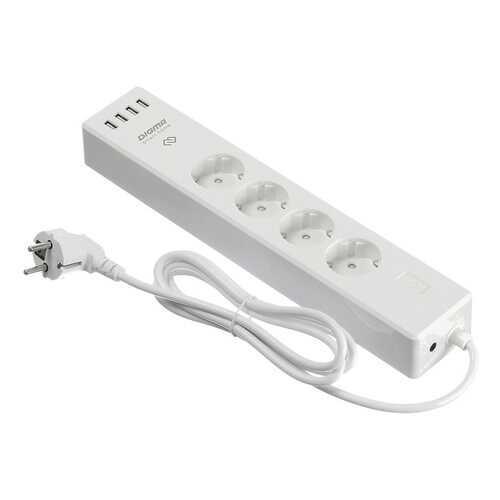 Сетевой фильтр DIGMA DiPlug Strip 40, 4 розетки, 1,8 м, White в ТехноПоинт