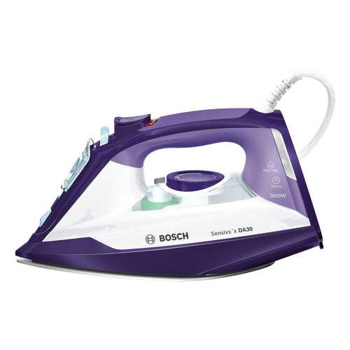 Утюг Bosch Sensixx'x DA30 Secure TDA3026110 White/Purple в ТехноПоинт