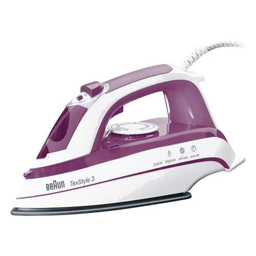 Утюг Braun Tex Style 3 TS 365A Purple в ТехноПоинт