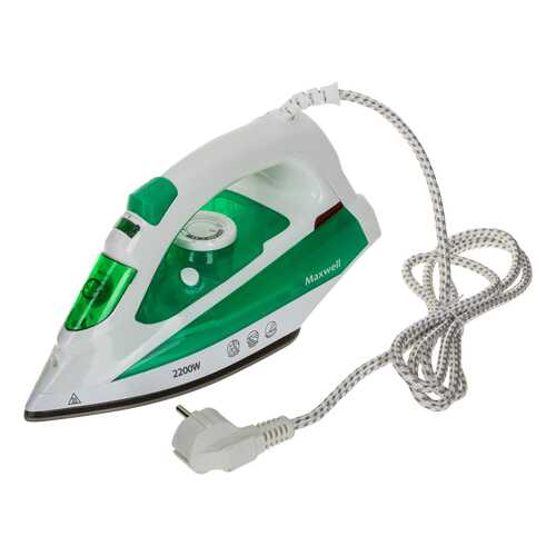 Утюг Maxwell MW-3036 White/Green в ТехноПоинт