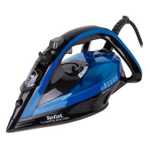 Утюг Tefal TurboPro Anti-Calc FV5648 Blue/Black в ТехноПоинт