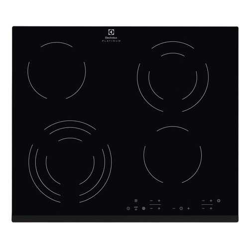 Встраиваемая варочная панель электрическая Electrolux CPE6433KF Black в ТехноПоинт