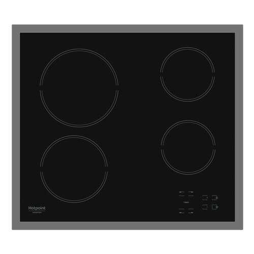 Встраиваемая варочная панель электрическая Hotpoint-Ariston HAR 641 X Black в ТехноПоинт