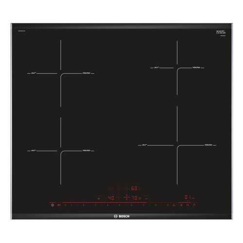 Встраиваемая варочная панель индукционная Bosch PIE675DC1E Black в ТехноПоинт