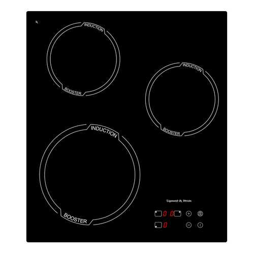 Встраиваемая варочная панель индукционная Zigmund & Shtain CIS 029.45 BX Black в ТехноПоинт